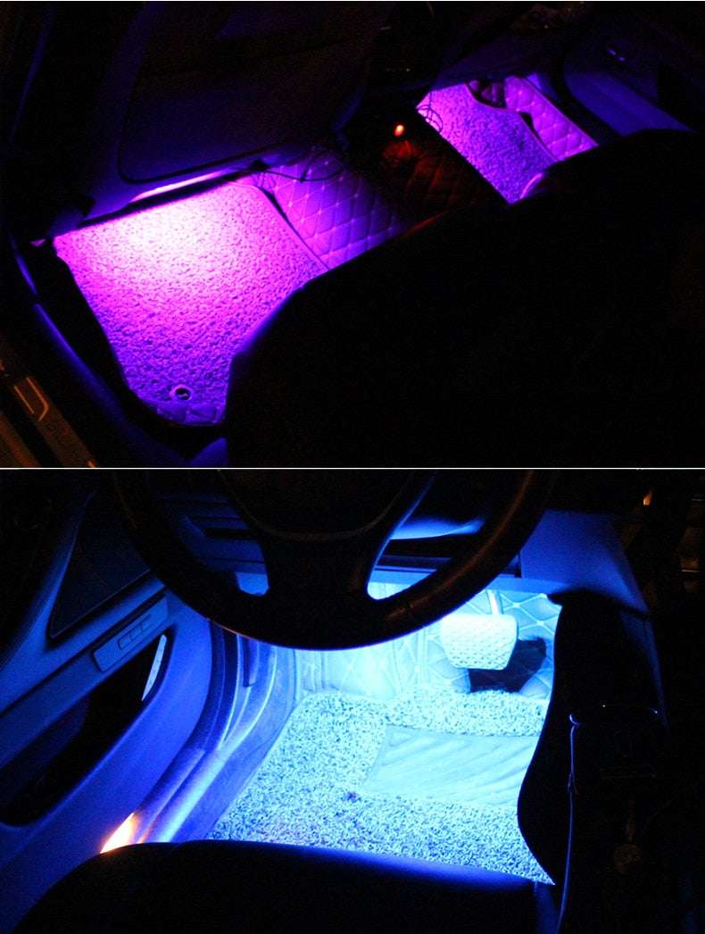 Car Atmosphere rgb Light - 4 pcs