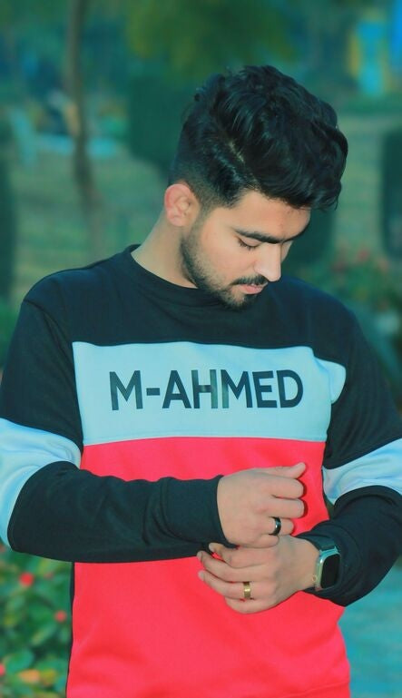 M-Ahmed Gym Tracksuit | Black, White And Red