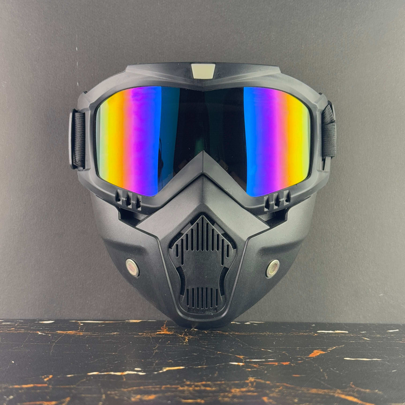 Detachable Bike Face Mask with Goggles